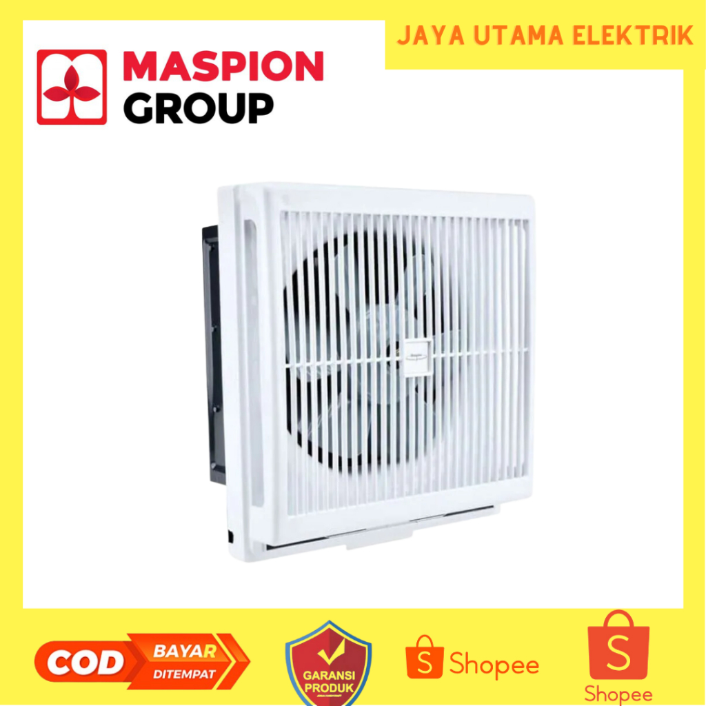 Maspion MSP MV 200 NEX 8" / 8 Inch / 20 cm Wall / Dinding Exhaust Ventilating Fan Hexos MV-200 NEX /