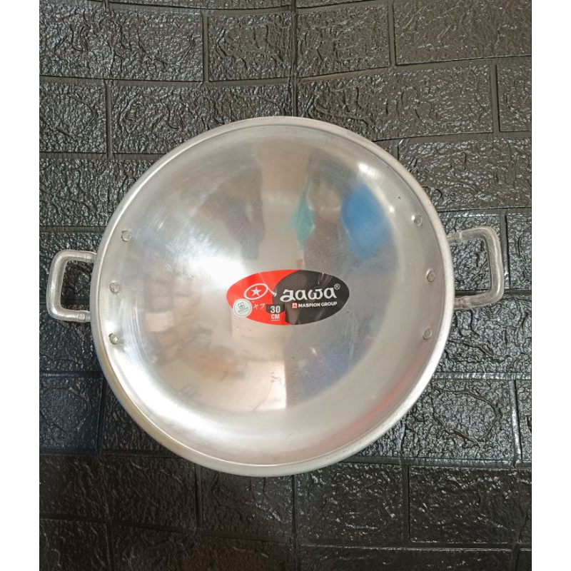 WAJAN PENGGORENGAN ALMUNIUM JAWA 30 CM