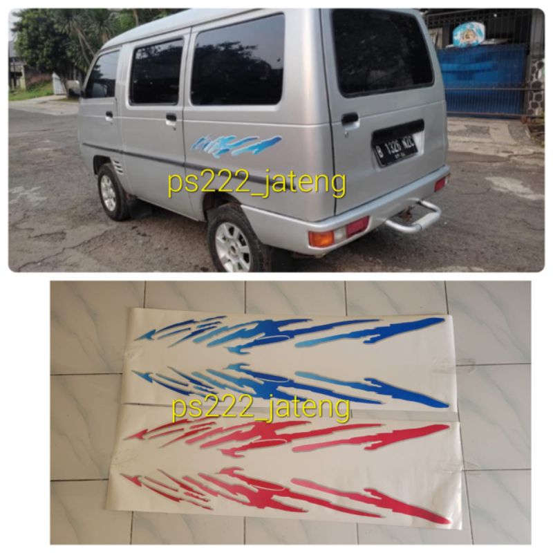sticker stiker suzuki carry futura realvan gx dx 1.3 1.5 minibus/ stiker carry futura awan minibus