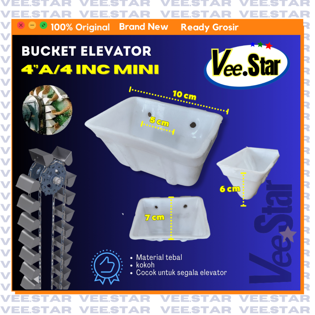 Bucket Elevator 4 inch Mini / Bucket Elevator 4 Inci Mini/ Cintungan 4" Mini Murah