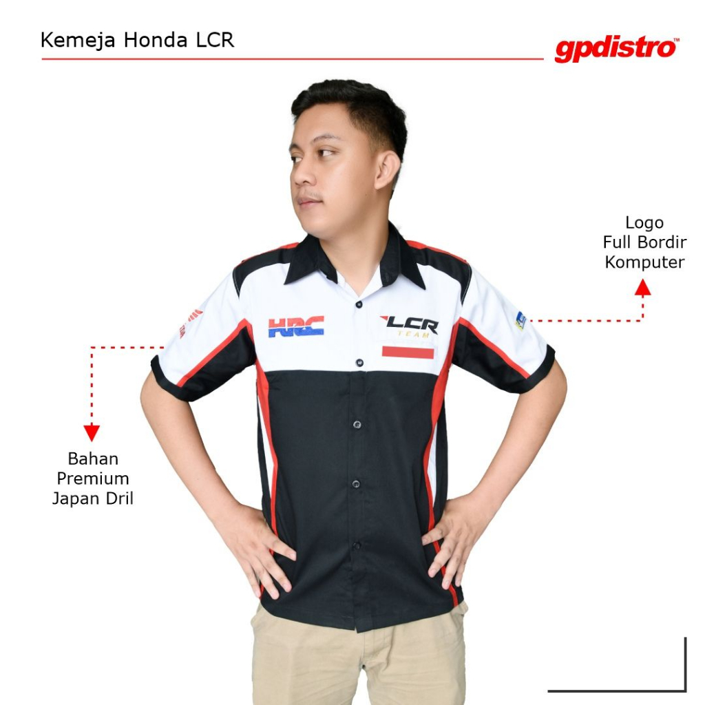 Kemeja Seragam Motogp LCR Team Honda Idemitsu