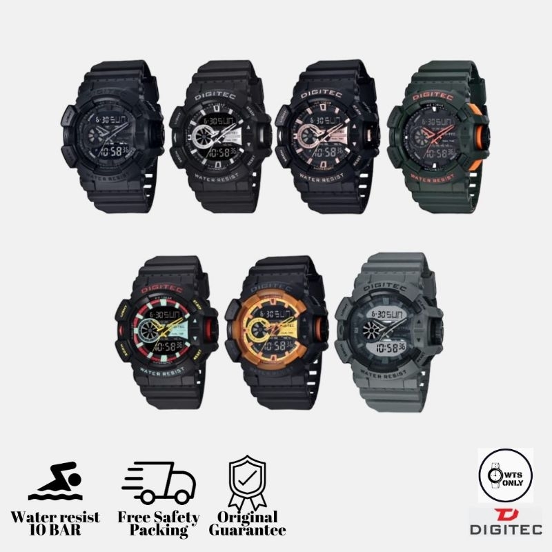Jam tangan Digitec DA 2080T / DA 2080 Original