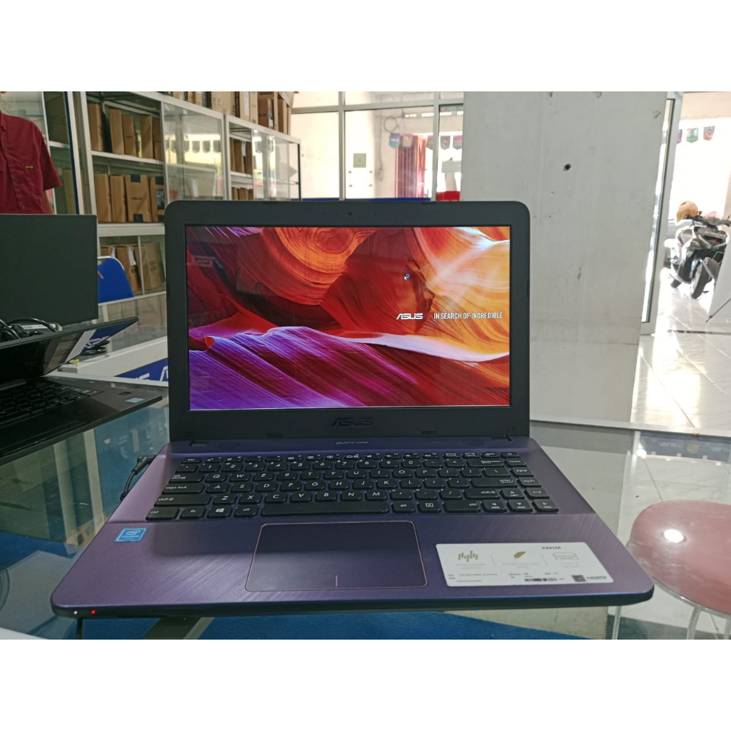 laptop ASUS X441MAO,INTEL Celeron N4020,RAM 4GB,HDD 1TB(BISA UPGRADE SSD),WINDOWS 10,14"