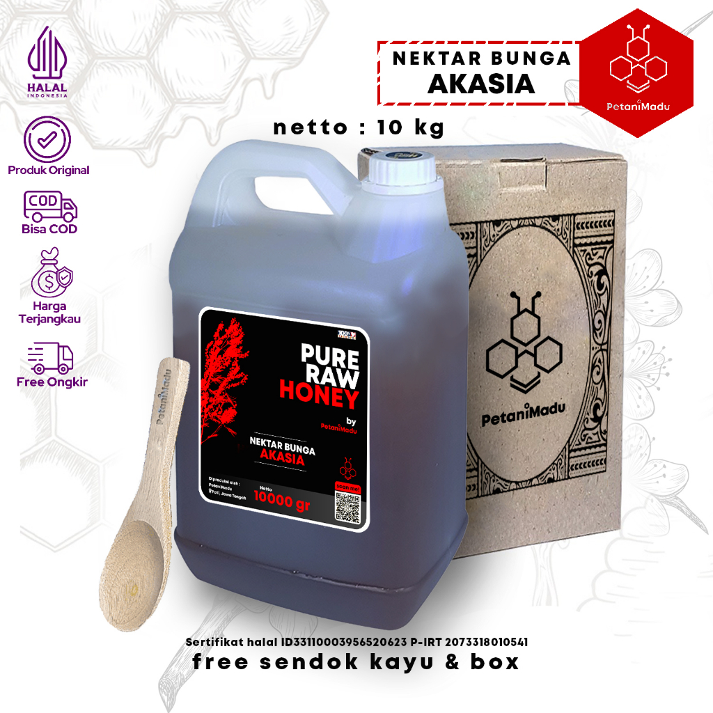 

GROSIR | 10 KG - Madu Asli Murni Hutan Akasia Original Honey 100%