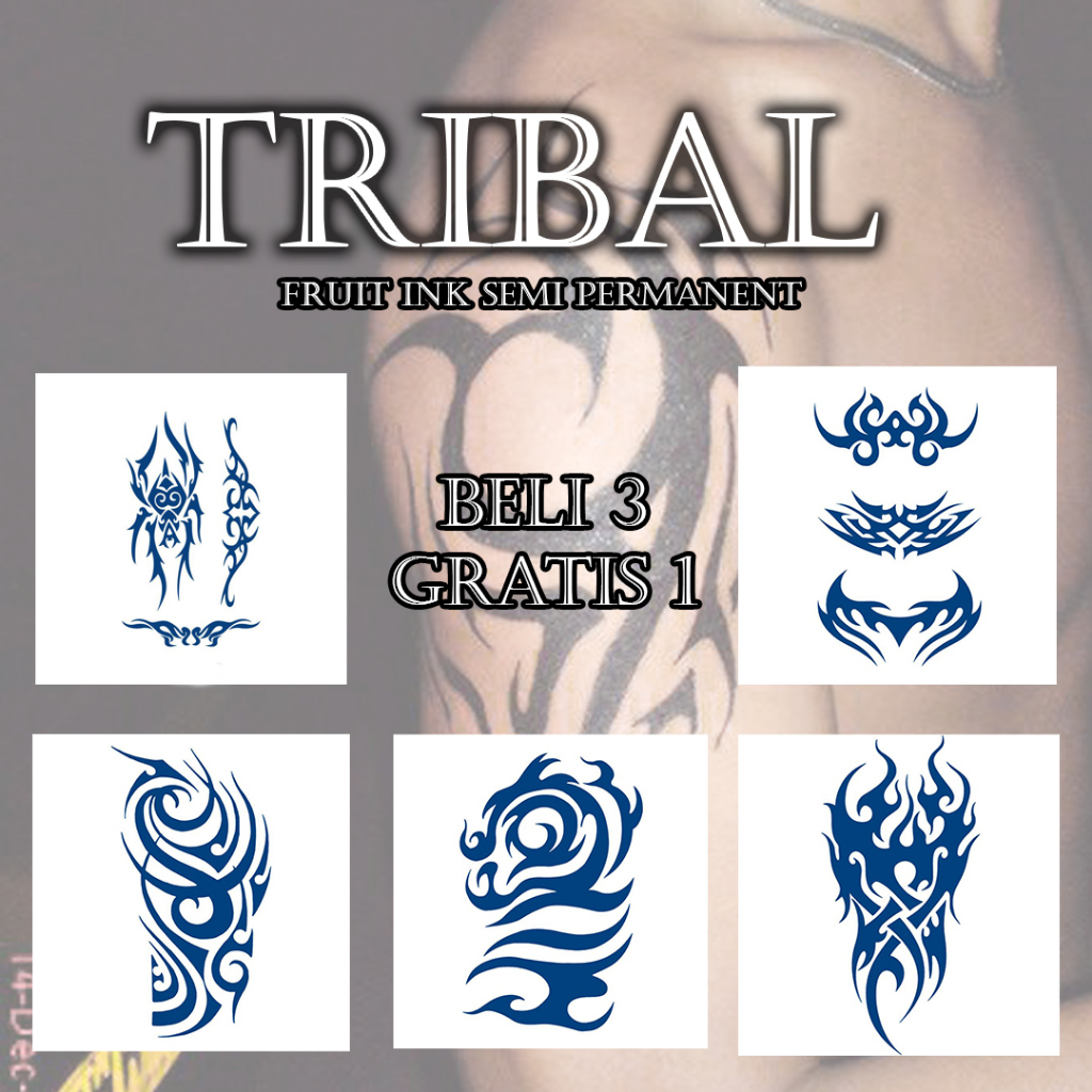 TRIBAL Fruit Ink Tatto Semi Permanent