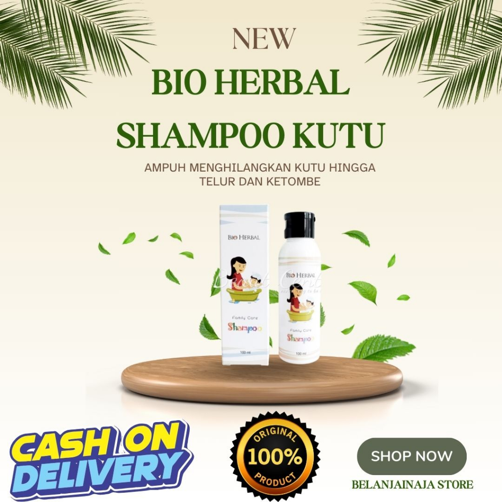 (BPOM) Bio Herbal Family Care Shampoo Kutu/ Bio Herbal SAMPO Kutu