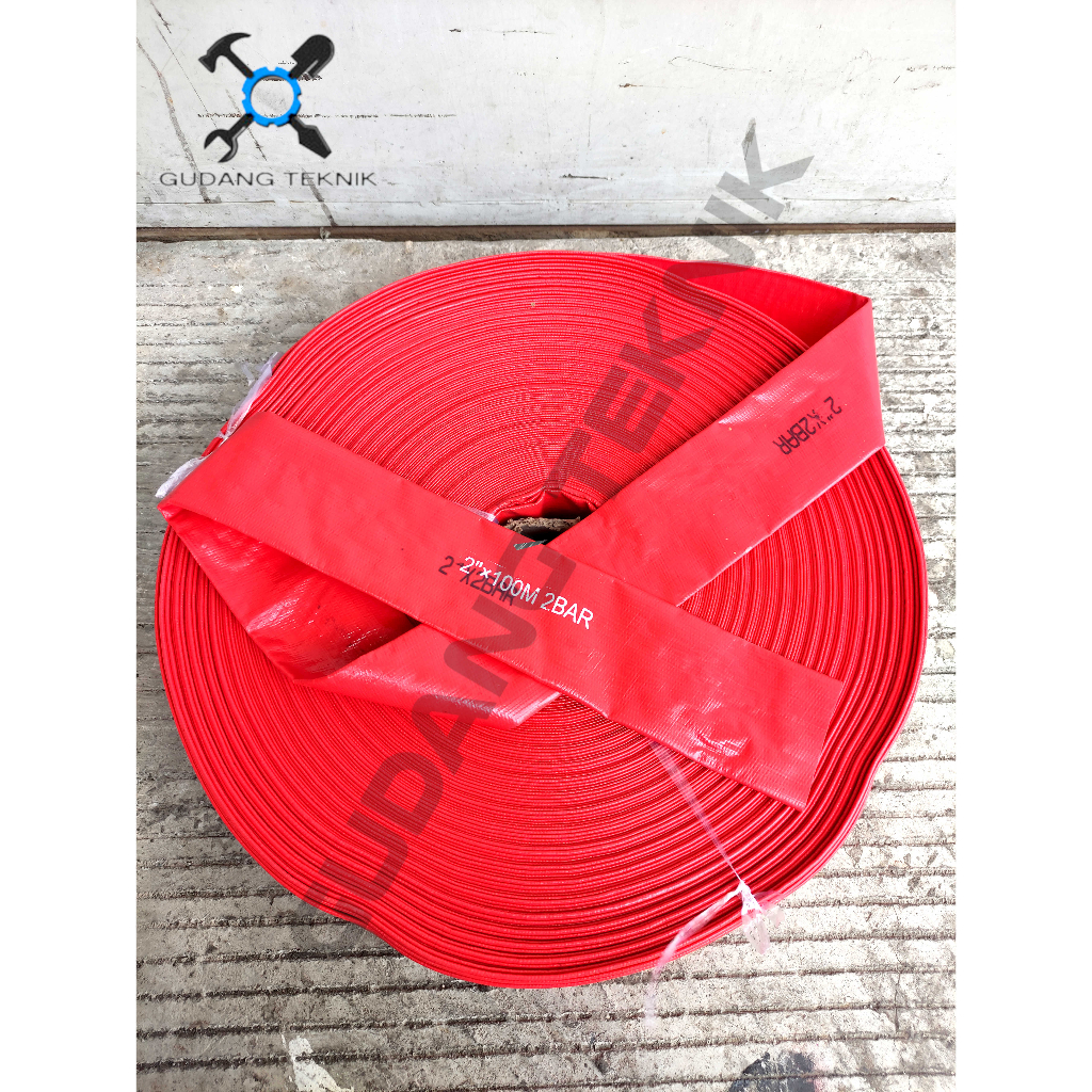 (SL. MATRIX 100M) Selang Karet Irigasi Pompa Sawah 2" 3" 100M 2 BAR MATRIX 1 ROLL / Selang Karet PVC