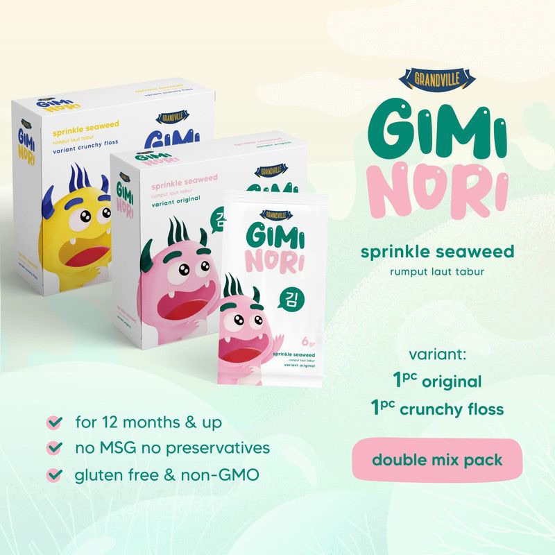 

Grandville Gimi Nori Rumput Laut / Nori Tabur Mpasi Bayi / SACHET