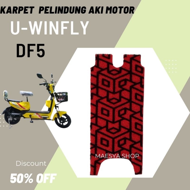 Karpet sepeda motor listrik Goda 140 141 145 146 Alas Keranjang Alas Step Belakang Printing Series L