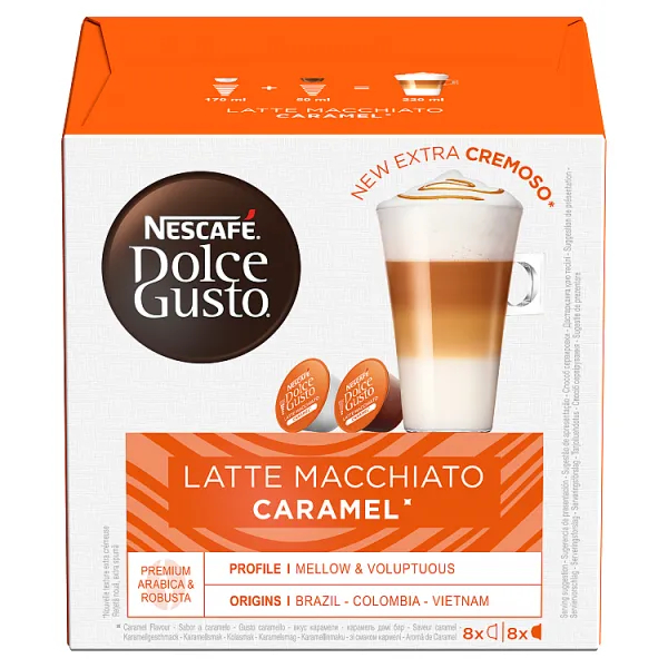 

Nescafe Dolce Gusto Latte Macchiato Caramel Isi 16 Capsules