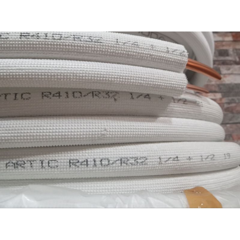 pipa AC Artic R32/R410 ukuran 1/4×1/2 1,5pk 2pk harga Meteran