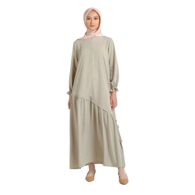 Gamis Zoya dari AVISTA DRESS warna sage