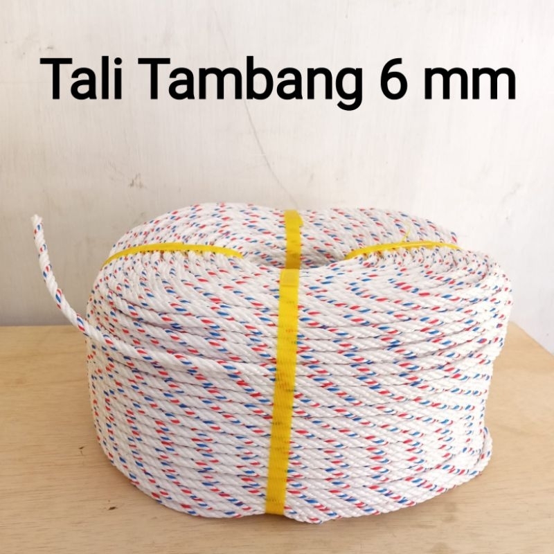 1 ROLL Tali Tambang 6mm ±220meter / Tali Tampar 6mm 1 Rol / Tali tambang 6mm Harga per roll / Tali j