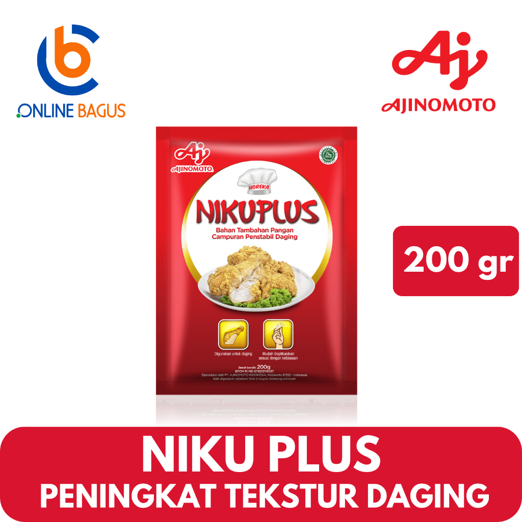 

AJINOMOTO NIKUPLUS Pengempuk & Penstabil Daging 200 GR