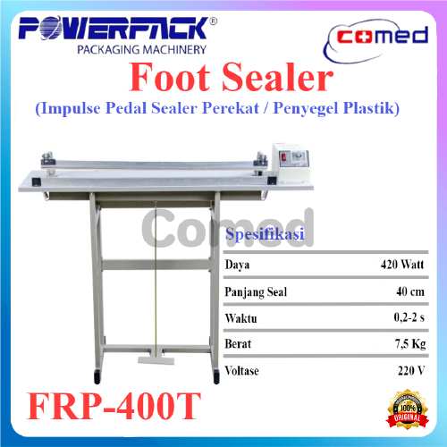 Pedal Sealer POWERPACK FRP-400T FRP-600T FRP-800T FRP-1000 Pedal Impulse Sealer Body Metal Mesin Pen