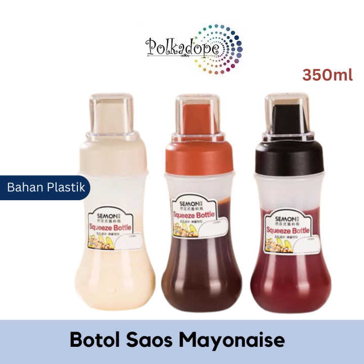 Botol Plastik Saos Kecap Mayonese 350ml Anti Tumpah