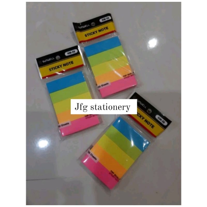 

Memo Sticky Notes 5 Warna 15 x 50mn SUNWELL