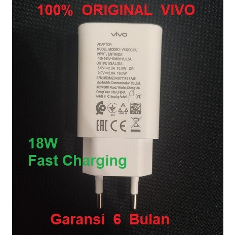 VIVO Adapter Charger 18W Fast Charging V1820C-EU Original