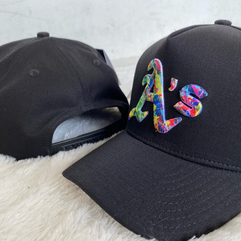 TOPI A'S HITAM LOGO RAINBOW ORIGINAL PREMIUM