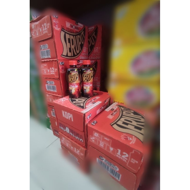 

kopi botol seruput si aren manis 1 dus isi 12