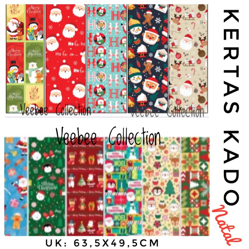 

Kertas Kado Natal Lebaran Idul Fitri/ kertas kado natal christmas lebaran