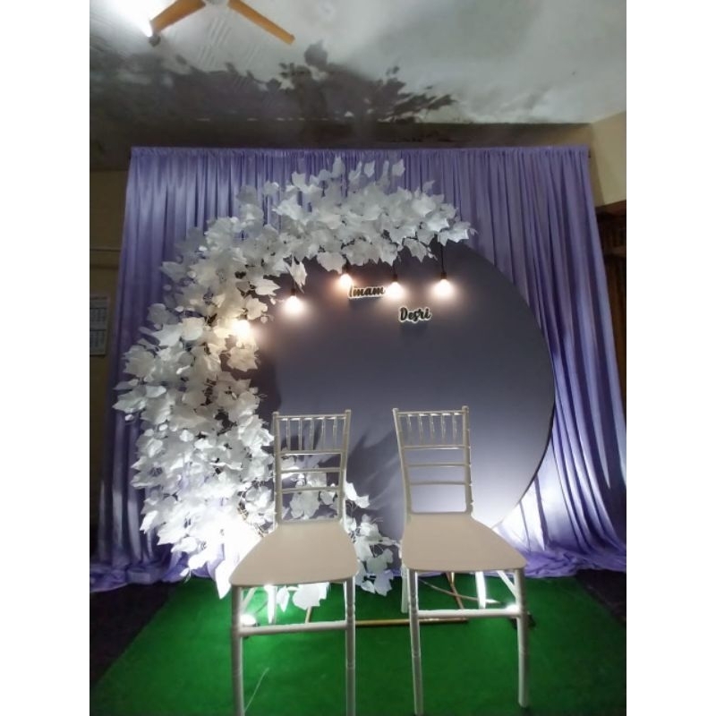 KAIN DEKORASI SEMI PAPAN DIAMETER 2 METER BAHAN JERSEY PREMIUM/KAIN SEMI PAPAN RESLETING JERSEY