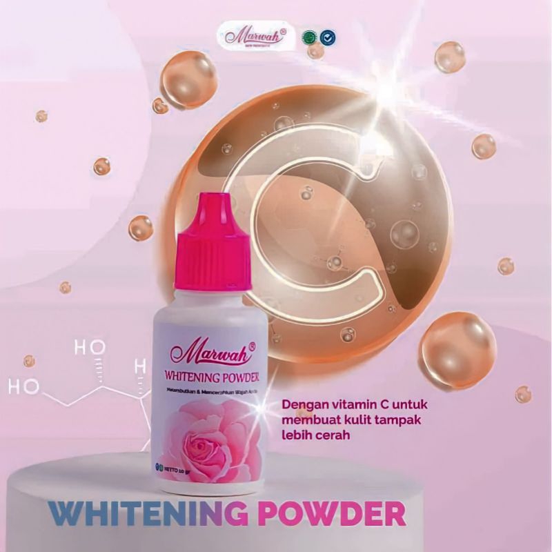 MARWAH WHITENING POWDER MARWAH,MARWAH WHITENING PODER, BUBUK PEMUTIH, BUBUK PENCERAH WAJAH, BEDAK PE