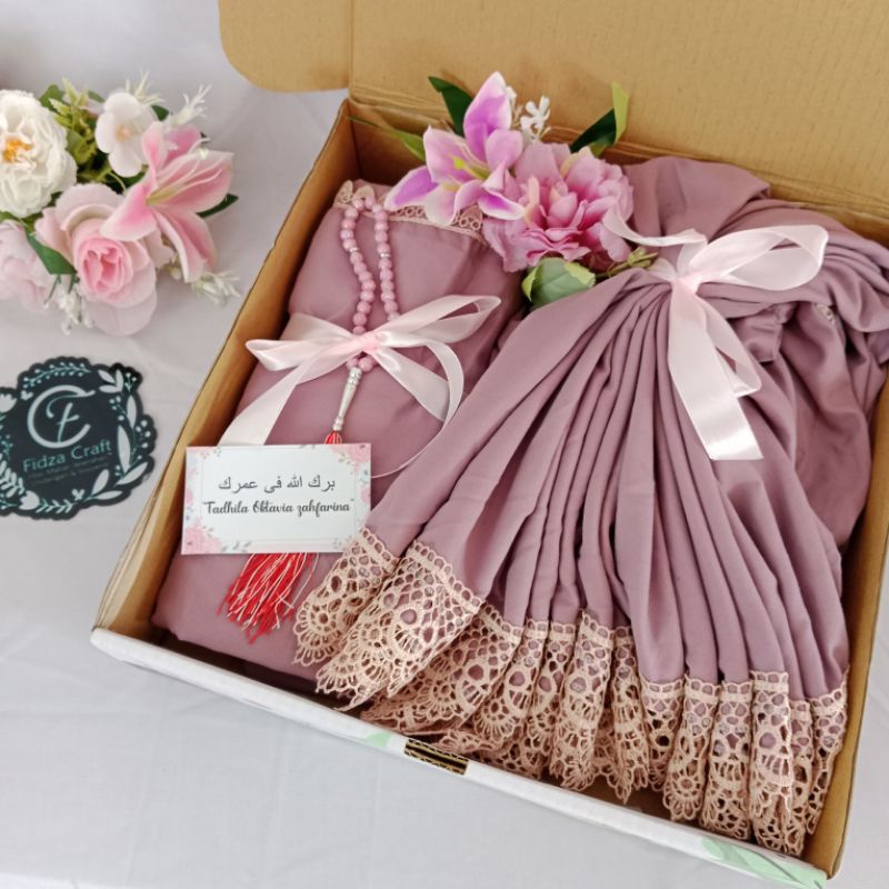 Seperangkat alat sholat | mukena mahar | paket mukena seserahan | hampers