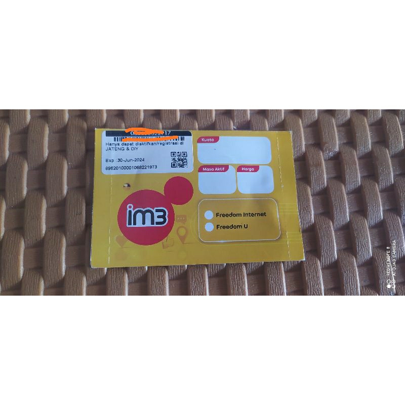 PROMO Perdana Indosat kosongan  (SEGEL) cover jateng dan diy ex 2026 Masih segel