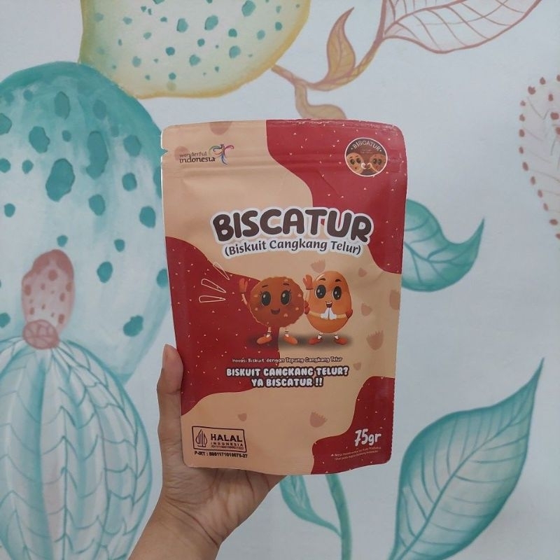 

BISCATUR Biskuit Cangkang Telur dan Susu Etawa Snack Sehat Anak 75g Lokal Aceh