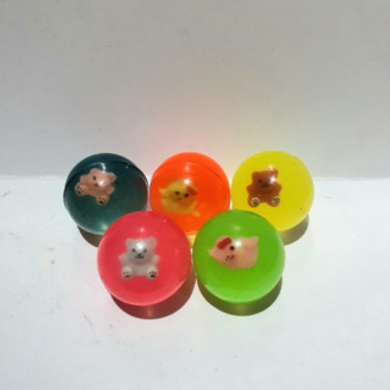 Bola Bekel 2,5cm Bouncing Colourful  Mini Ball Karet Pantul Kecil Warna Warni Karakter Pantul Memant