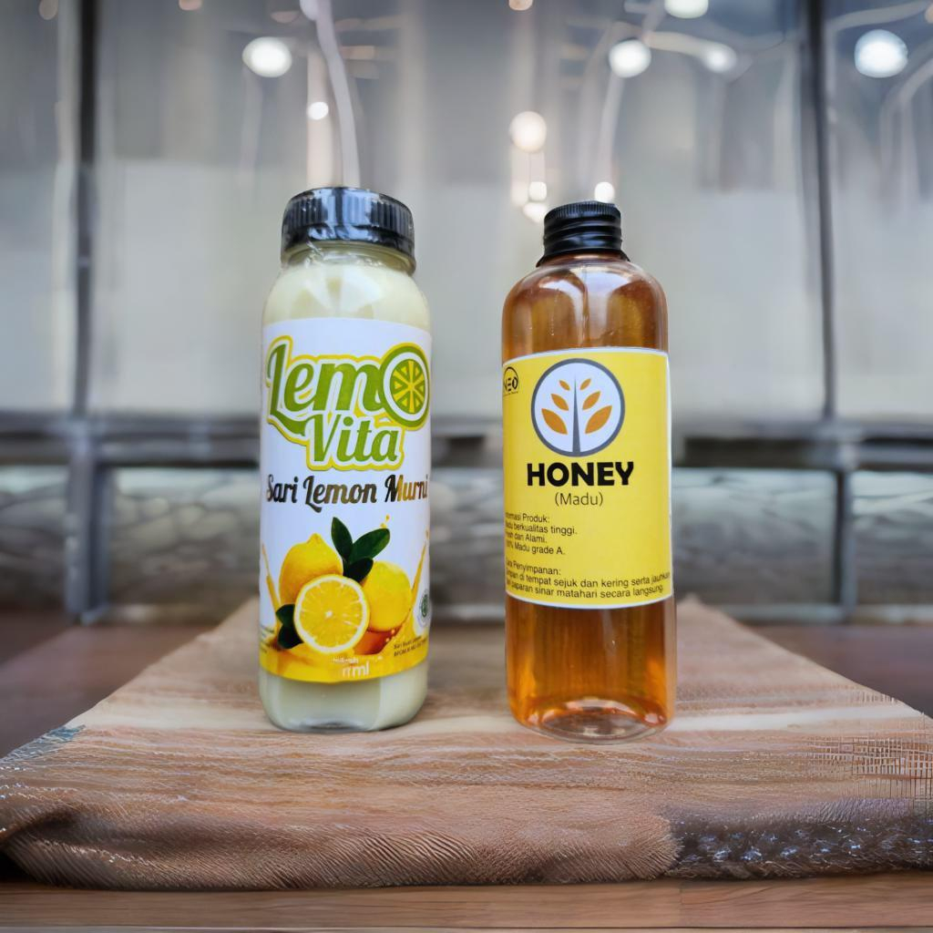 

PAKET HEMAT 1 bulan Lemovita 500ml+Madu 500ml honey syrup