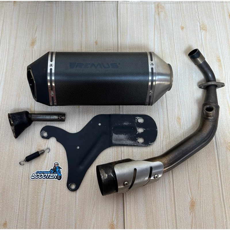 Exhaust Knalpot Remus Hexacone Carbon Vespa Sprint Primavera LX S Second