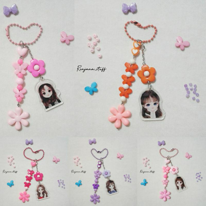 RJ - (READY LIMITED) Keychain/gantungan kunci karakter anime