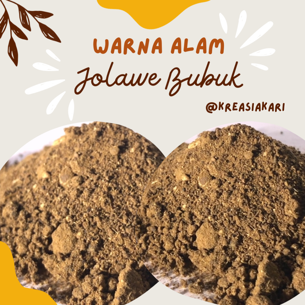 

[WARNA ALAM] BAHAN ALAM WARNA COKLAT JOLAWE BUBUK Per KG