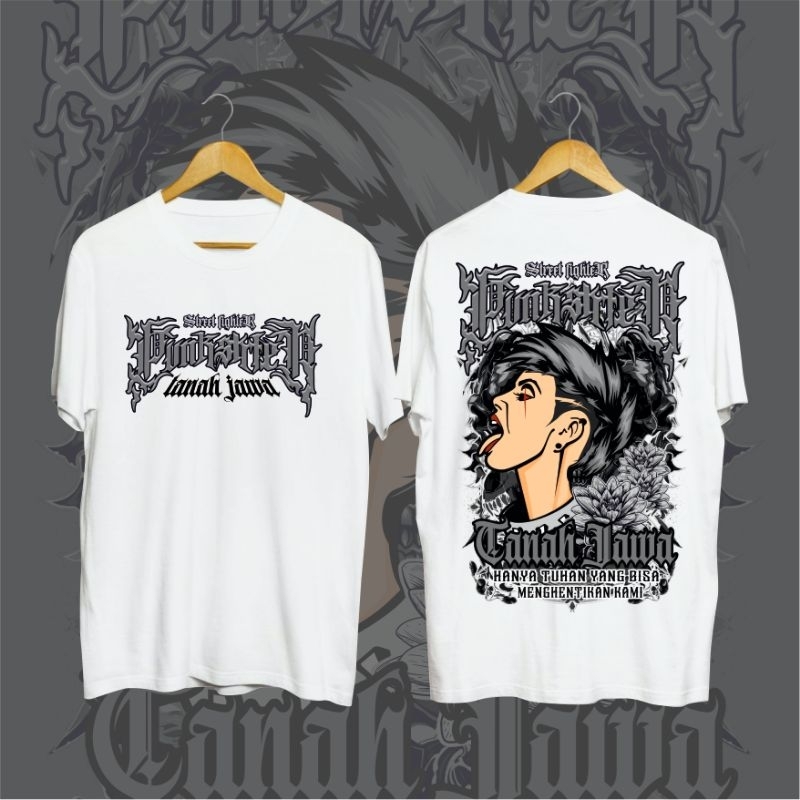 KAOS PUNKSHTER TANAH JAWA KAOS PUTIH