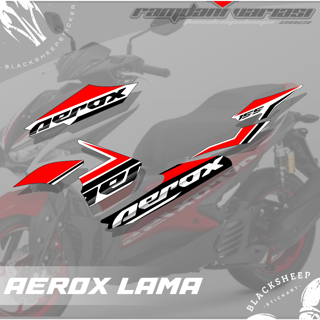 STRIPING AEROX 155 - STIKER AEROX OLD LAMA - STRIPING AEROX 155 LAMA