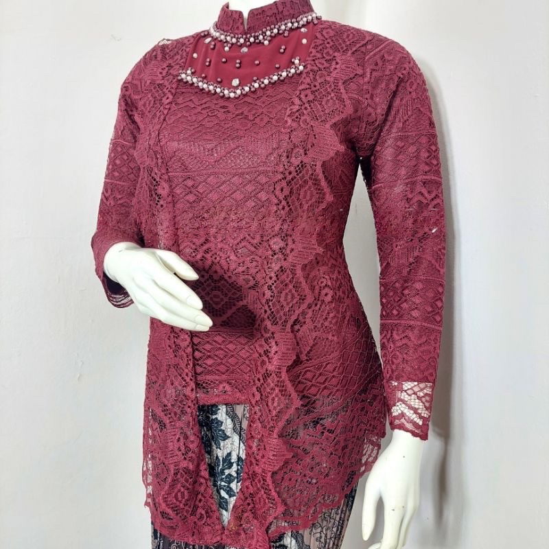 Kebaya Brokat Payet Kutu Baru Terbaru