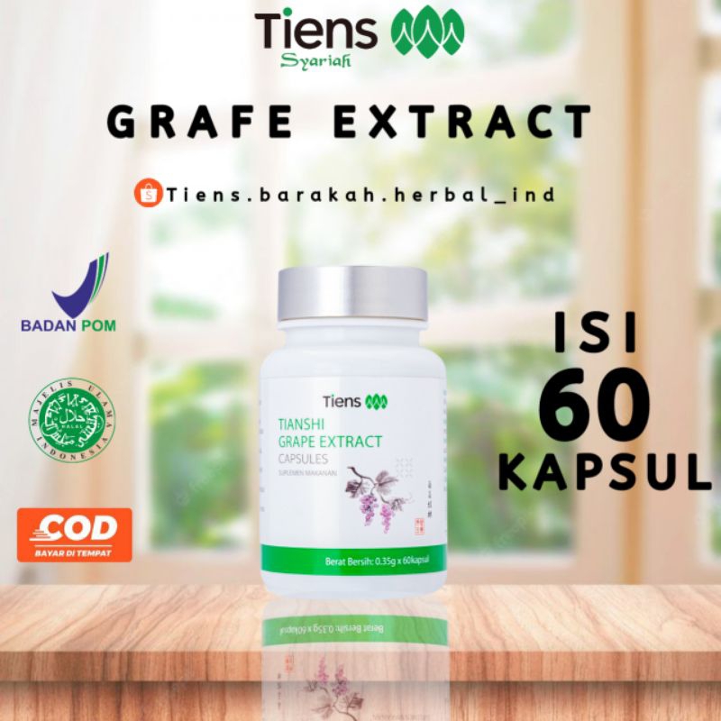 GRAPE EXTRACT TIENS NUTRISI VERTIGO | PENYUMBATAN PEMBULUH DARAH