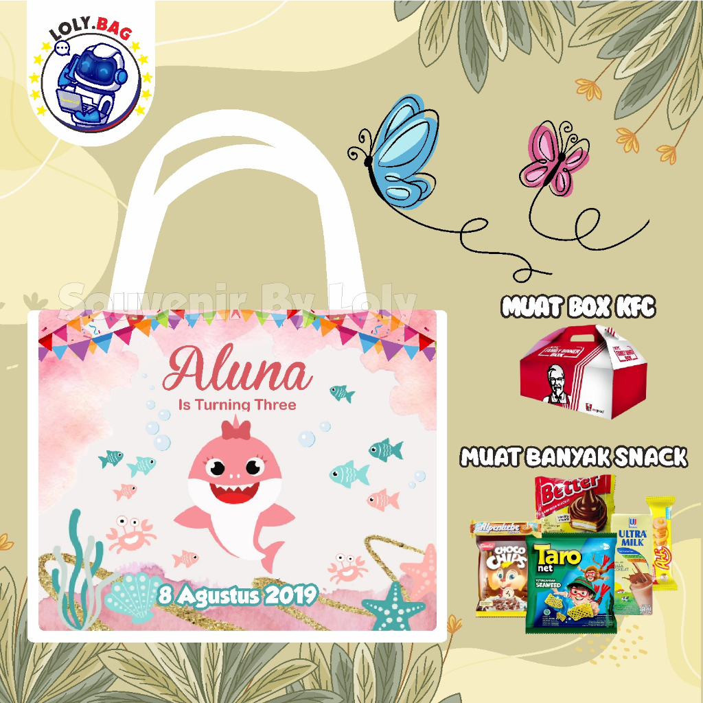 

TAS ULANG TAHUN TEMA BABYSHARK