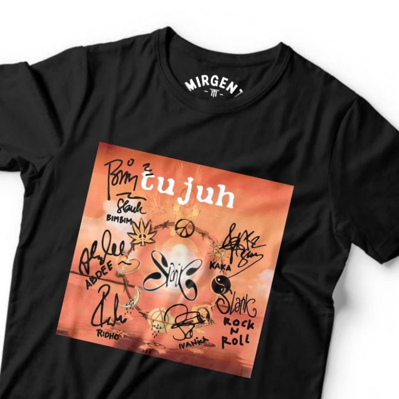 KAOS SLANK ORIGINAL - COVER ALBUM SLANK TUJUH  - KAOS SLANK DISTRO  - KAOS SLANK ORIGINAL POTLOT