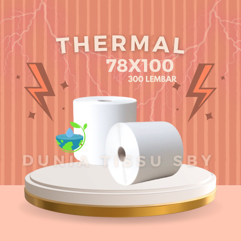 

Kertas Thermal/Sticker/Label 78x100 isi 300PCS