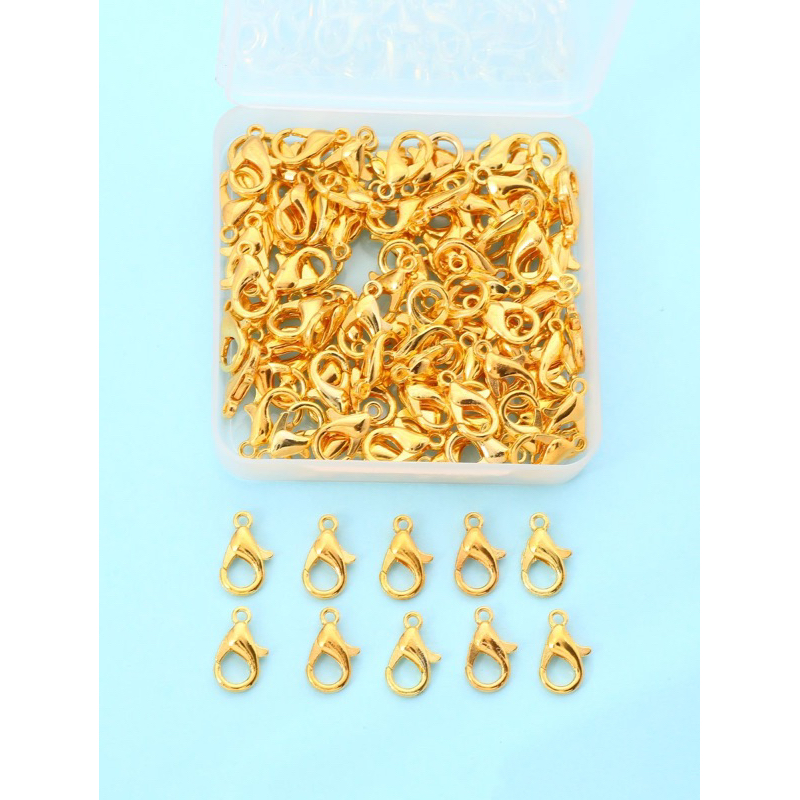 20pcs kokot udang kait gold 12mm