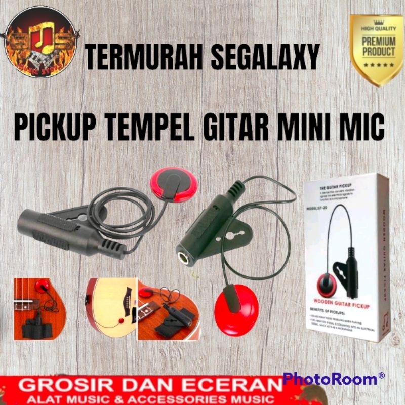 Pickup Tempel Gitar Acoustic Mini Mic Pream Pickup Tempel Biola Pickup Biola