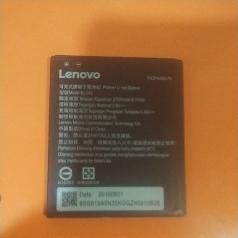 batre baterai Lenovo a6000 BL242 bekas