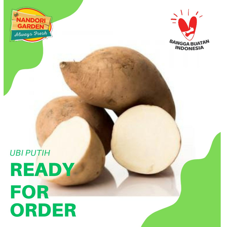

Ubi Putih Kupas 500gr