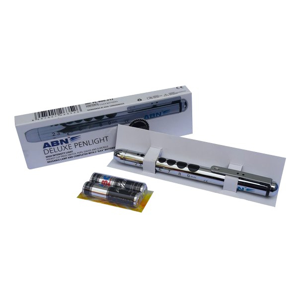 ABN Deluxe Penlight Chrome / Deluxe Penlight ABN Sinar Kuning | Alat Bantu Medis