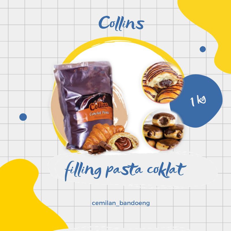 

COLLINS FILLING / PASTA COKLAT KEMASAN 1 KG