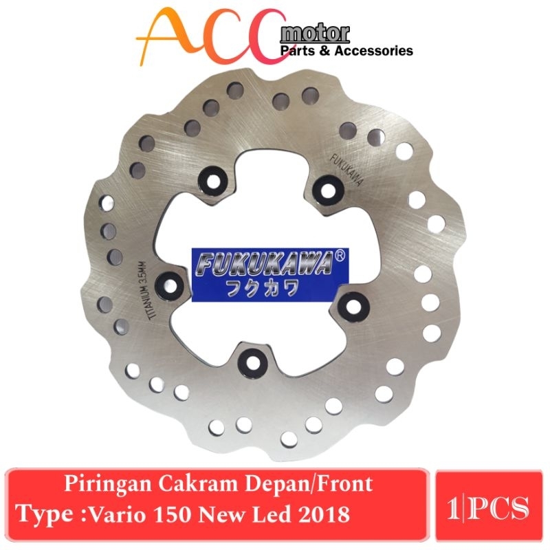 PIRINGAN DISC CAKRAM DEPAN VARIO 125 NEW LED 2018/VARIO 150 NEW LED 2018 FUKUKAWA GENUINE PARTS