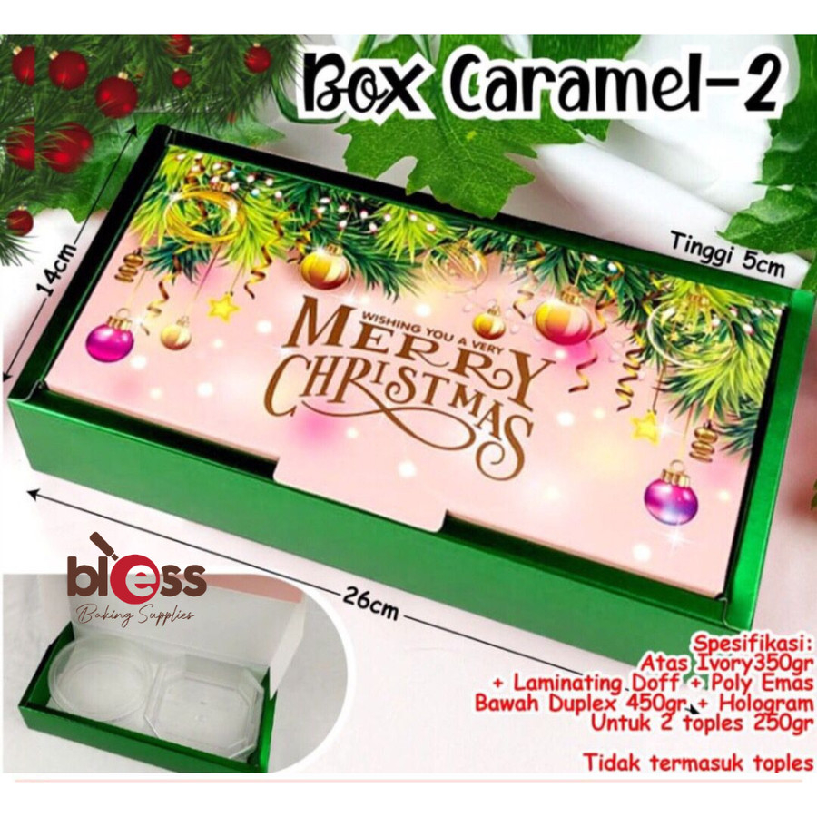 

BOX CHRISTMAS / BOX NATAL CARAMEL / DUS / KOTAK KUE